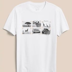 Banana Republic Men's Short Sleeve Safari Photos Graphic Tee T-Shirt NEW